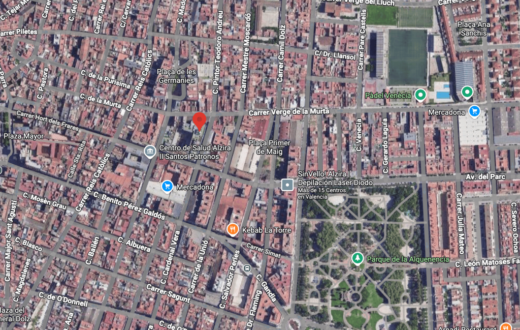 Ubicación de Mila Estilistes en Alzira
